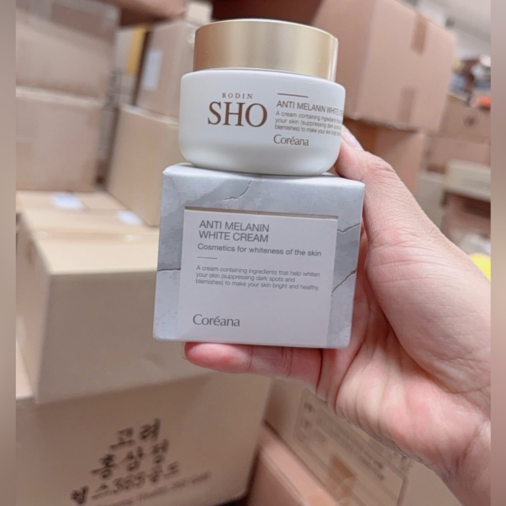 Coreana Rodin SHO Anti-Melanin Whitening Cream 50ml Brightening Face Moisturizer